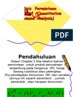 Analisis Permintaan Kuantitatif (Quantitative Demand Analysis)