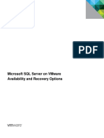 SQL Server On VMware-Availability and Recovery Options