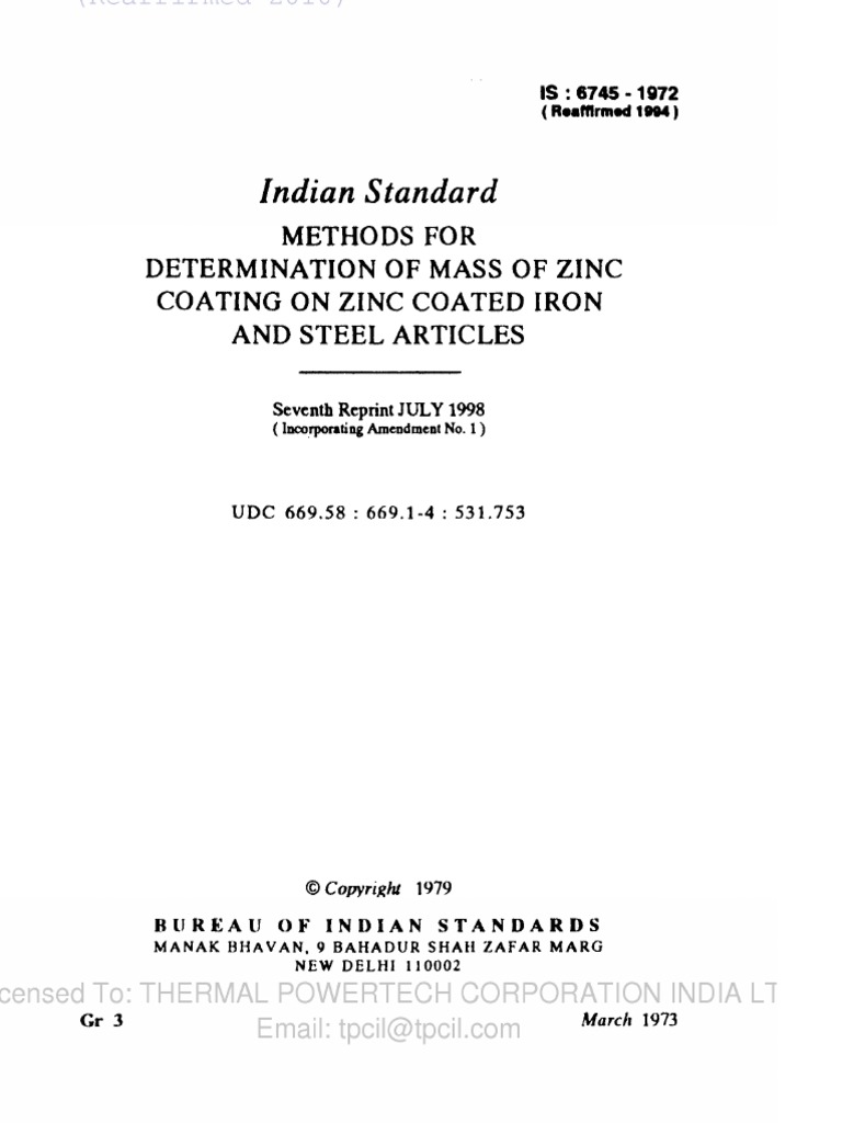 Is 6745 PDF | PDF