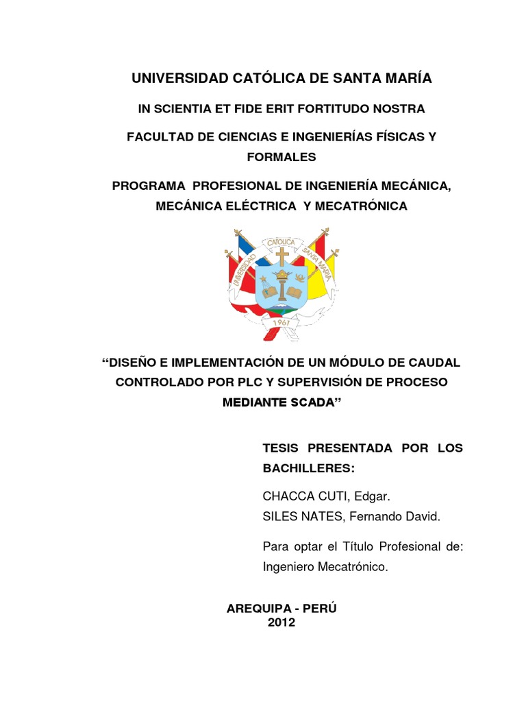 Tesis Siles y Chacca PDF | PDF | Automatización | Modularidad