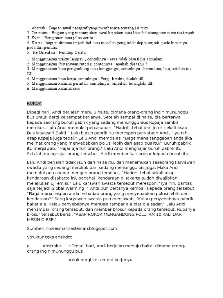 Bahasa Jawa Anekdot