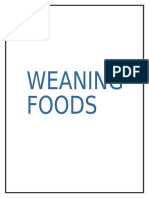 Weaning Foods