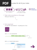 One Place For All of Your Notes: Onenote