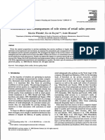 Antecedents and Consequences of Role Stress of Retail Sales Persons