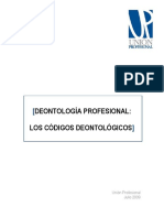 Códigos deontológicos profesionales