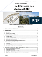 Cours de Résistance Des Matériaux (RDM) PDF