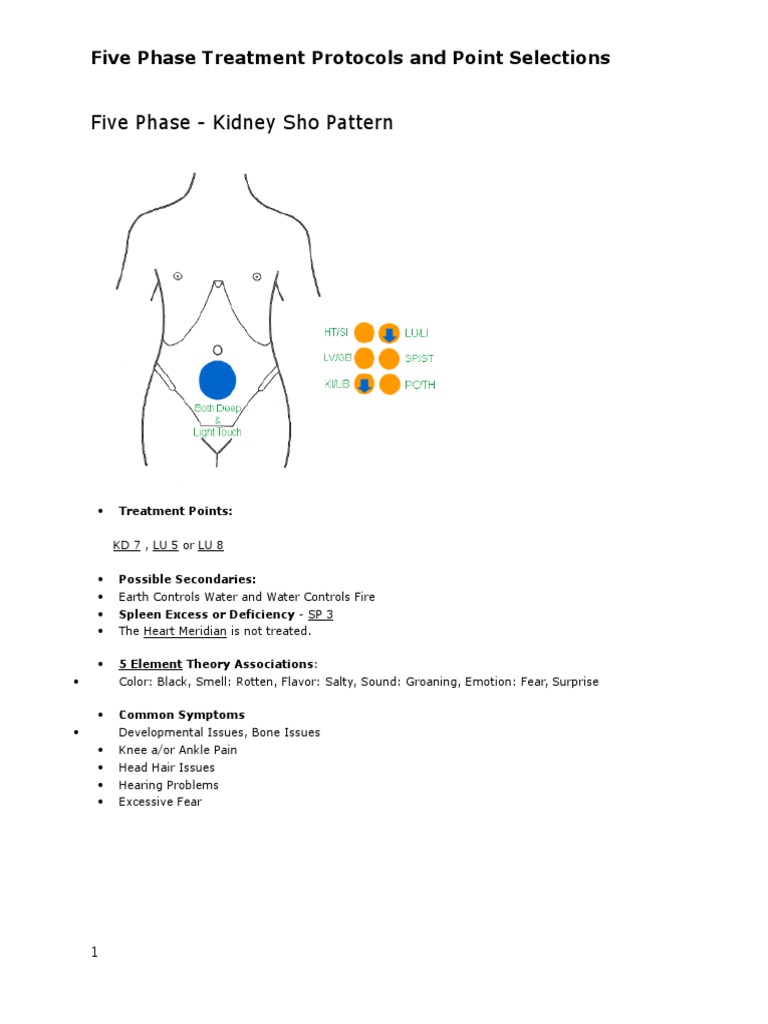 Five Phase Acupuncture Treatment Guide | PDF | Medicine | Clinical Medicine