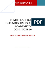 Guia Do Estudante - Como Elaborar e Defender Um Trabalho Academico Com Sucesso - Augusto Kengue Campos