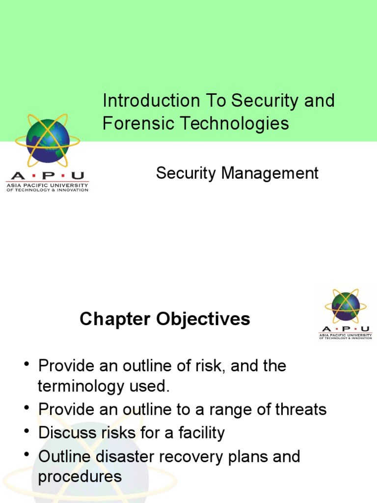 Security Management Overview | PDF | Vulnerability (Computing) | Threat ...