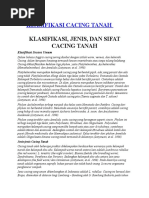 Download KLASIFIKASI CACING TANAH by RealHaikalWiz SN327854049 doc pdf