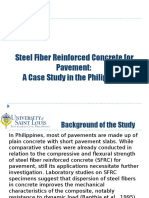 Steel Fiber Reinforced Concrete For Pavement: A Case Study in The Philippines