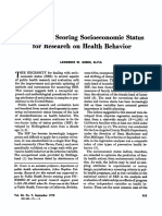 Status: Manual For Scoring Socioeconomic Research Behavior