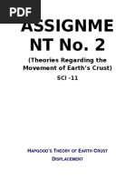 Theories Regarding Movement of Earth's Crust