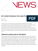 Air-Cooled Condenser Coil Leaks Problem - ACHRNEWS - 2011!06!06