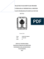 Laporan Bab Iv Penyelesaian Persamaan Diferensial Ordiner Simultan Dengan Runge Kutta Indah Eka S 10521019