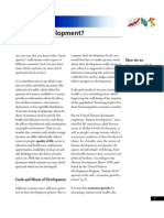 What Is Development?: How Do We Determine Which Countries Are More Developed and Which Less?