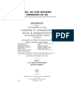 House Hearing, 111TH Congress - Energy and Water Development, and Related Agencies Appropriations For 2010