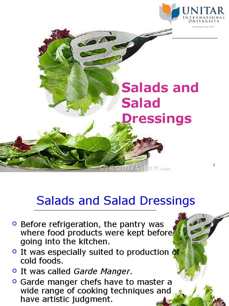 Salads and Salad Dressing PDF Mayonnaise Salad