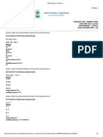 SSC CGL Answer Sheet