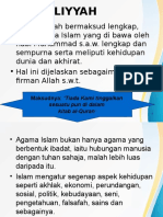 KONSEP SYUMULIYYAH ISLAM