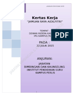 Contoh Kertas Kerja Jamuan Raya