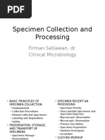 Specimen Collection and Processing