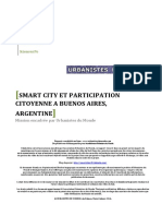 SMART CITY ET PARTICIPATION CITOYENNE A BUENOS AIRES, ARGENTINE - Léa Delmas - Marie Zuliani - Rapport UdM 2016