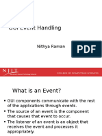 GUI Event Handling