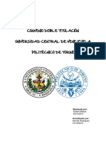 Convenio de Doble Titulación Con El Politécnico de Torino PDF