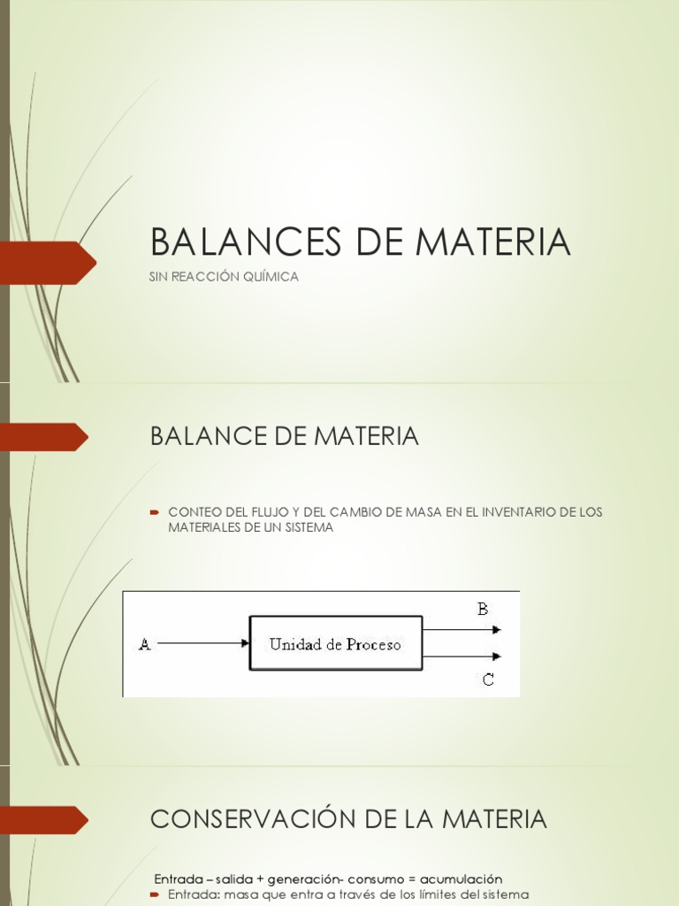 Balances de Materia Sin Reacción Química Gases Mole