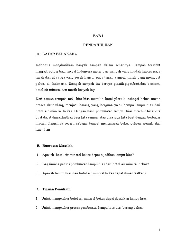 Contoh Makalah Kerajinan Tangan 2