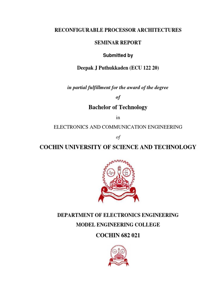 Reconfigurable Processor Architectures | PDF | Field Programmable Gate ...