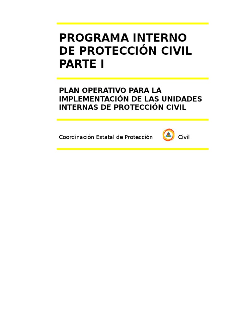 Programa Interno de Protección Civil 2015 | Descargar gratis PDF ...