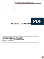 Modelo Proyecto de Inversión 2016