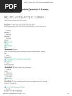 ROUTE v7 Chapter 1 Exam - CCNP v7 Exam Module Question & Answer