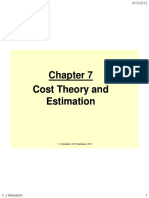 Cost Theory and Cost Theory and Eti Ti Eti Ti Estimation Estimation