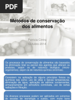 Mc3a9todos de Conservac3a7c3a3o Dos Alimentos 2014