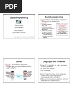 Socket Programming Socket Programming: Sockets