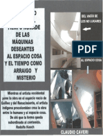 Del Espacio Vacío y El Tiempo Nómade de Las Máquinas Deseantes Al Espacio COSA y El Tiempo Como Arraigo y MISTERIO - Claudio Caveri 2009/2010