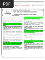 1º Ano - História 2ª Chamada