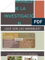 Las Variables de La Investigación