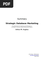 Download Summary - Strategic Database Marketing - Arthur M Hughes by jkivit SN32792977 doc pdf