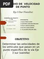 Estudio de Velocidad