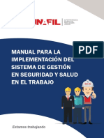 Manual para la implementación del Sistema de Gestión en Seguridad y Salud en el Trabajo   