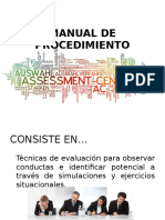 Manual de Procedimiento Assessment Center