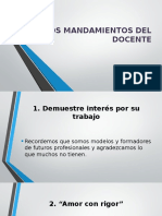 Los Mandamientos Del Docente