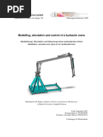 Modelling, simulation and control of a hydraulic crane