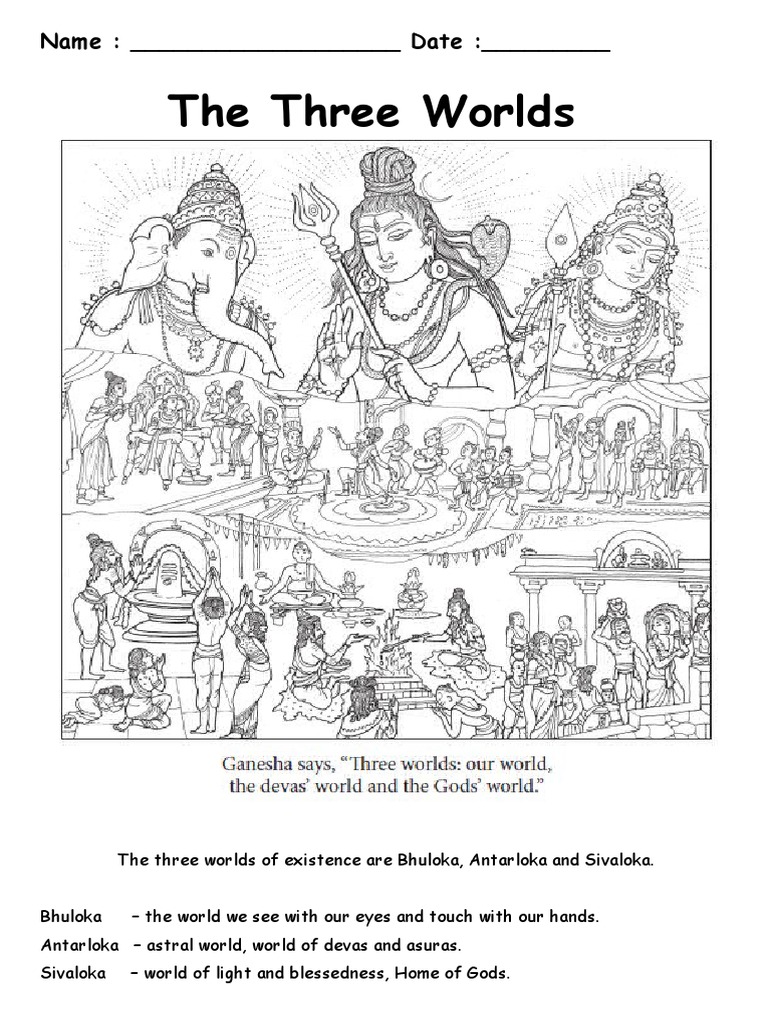 The Three Worlds: Name: - Date | PDF
