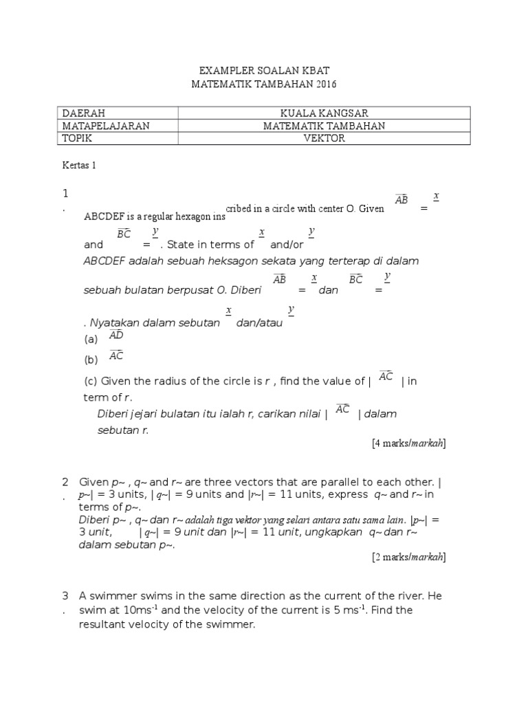 Soalan Add Math Spm - Aadhar In