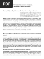 Texto a Psicopatologia e o Diagnostico Numa Abordagem Fenomenologica Autor Carlene M. Dias Tenorio
